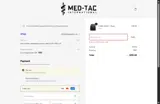 MED-TAC International coupon verification screenshot