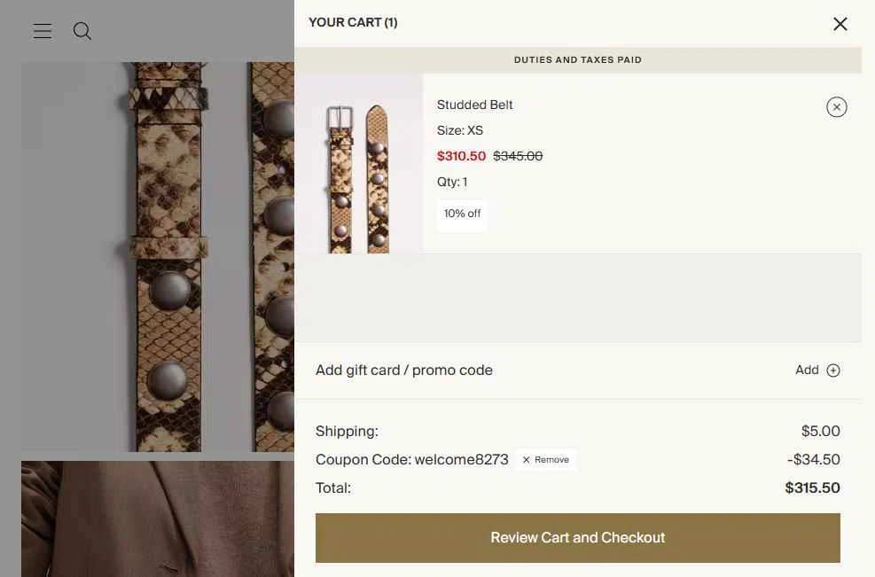 ME+EM checkout page showing ME+EM promo code box | Screenshot taken by SimplyCodes community member on Feb 5, 2026