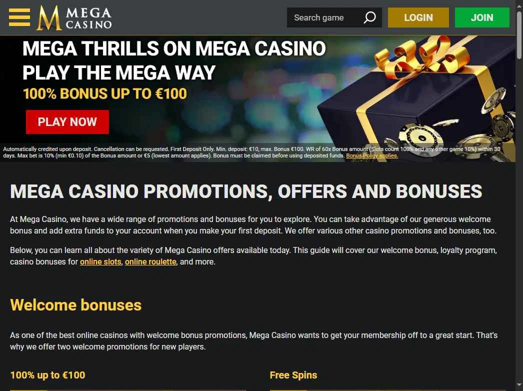 Mega Casino checkout page showing Mega Casino coupon code box | Screenshot taken by SimplyCodes community member on Jul 21, 2025
