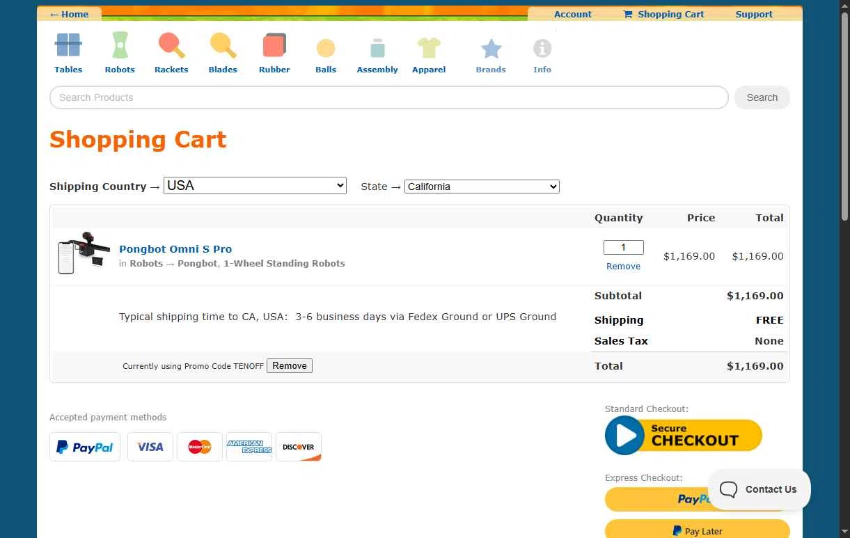 Megaspin checkout page showing Megaspin promo code box | Screenshot taken by SimplyCodes community member on Oct 25, 2025