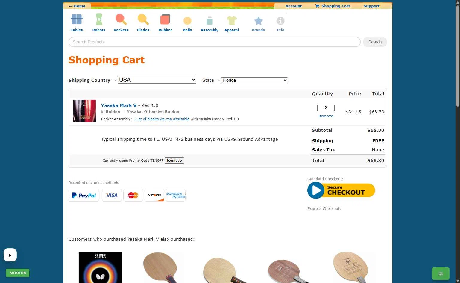 Megaspin checkout page showing Megaspin promo code box | Screenshot taken by SimplyCodes community member on Feb 12, 2026
