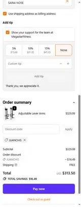 JUANCHIS coupon verification screenshot