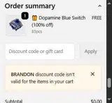 Brandon coupon verification screenshot