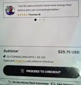 GLITZANDGLAMOUR13 coupon verification screenshot
