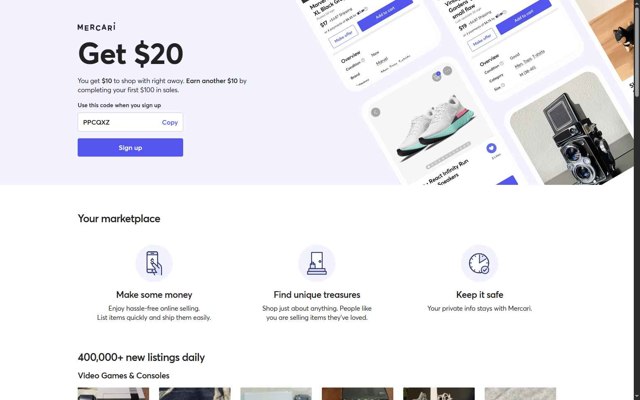 Mercari checkout page showing Mercari discount code box | Screenshot taken by SimplyCodes community member on Aug 28, 2025