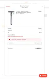 WEEKEND15 coupon verification screenshot