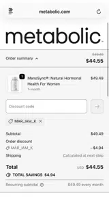 MAR_IAM_K coupon verification screenshot