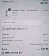 GLITZANDGLAMOUR13 coupon verification screenshot