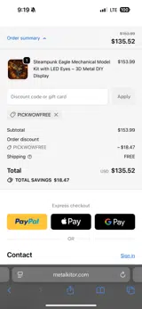 PICKWOWFREE coupon verification screenshot