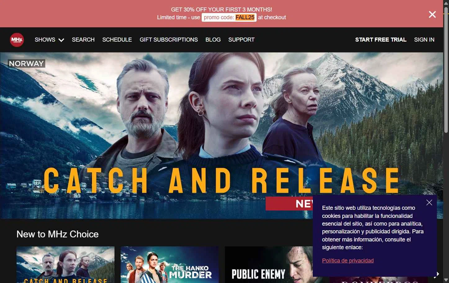 Mhz Choice checkout page showing Mhz Choice promo code box | Screenshot taken by SimplyCodes community member on Oct 22, 2025