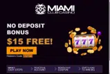 Miami Club Casino coupon verification screenshot