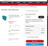 Miami Dolphins coupon verification screenshot