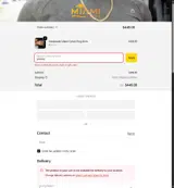 Miami Links coupon verification screenshot