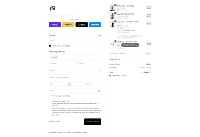 Miaou checkout page showing Miaou discount code box | Screenshot taken by SimplyCodes community member on Sep 12, 2025