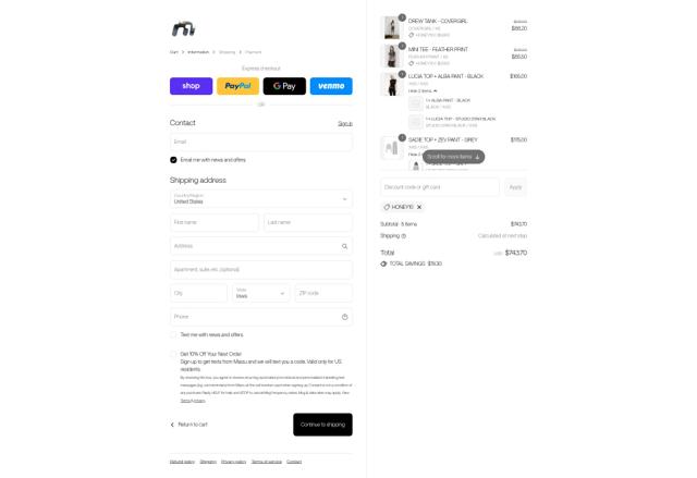 Miaou checkout page showing Miaou discount code box | Screenshot taken by SimplyCodes community member on Sep 12, 2025