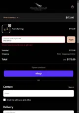 Michael Michaud coupon verification screenshot