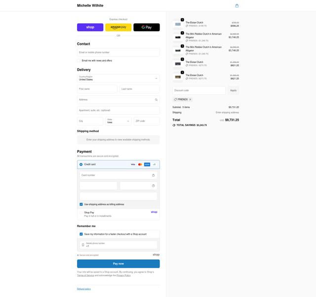 Michelle Wilhite checkout page showing Michelle Wilhite promo code box | Screenshot taken by SimplyCodes community member on Sep 20, 2025