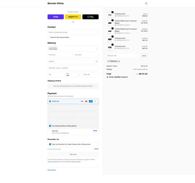 Michelle Wilhite checkout page showing Michelle Wilhite promo code box | Screenshot taken by SimplyCodes community member on Sep 20, 2025