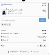 MK20 coupon verification screenshot