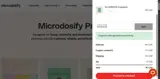 Microdosify coupon verification screenshot