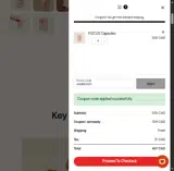 Microdosify coupon verification screenshot