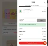 Microdosify coupon verification screenshot