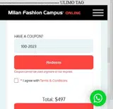 100-2023 coupon verification screenshot