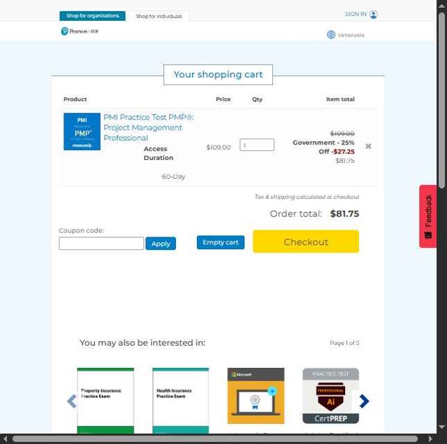 mindhub checkout page showing mindhub coupon code box | Screenshot taken by SimplyCodes community member on Apr 25, 2025