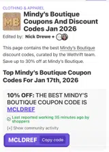 MCLDREF coupon verification screenshot