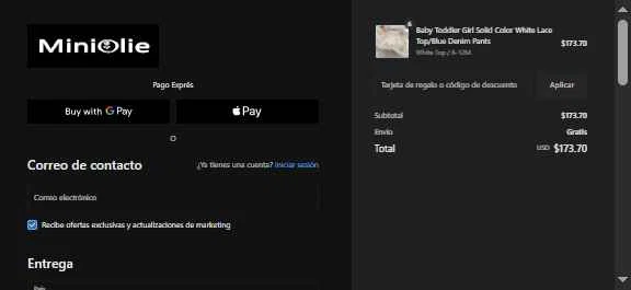 MiniOlie checkout page showing MiniOlie coupon code box | Screenshot taken by SimplyCodes community member on Feb 10, 2026