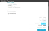 Mini Split Warehouse coupon verification screenshot