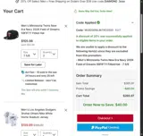 Minnesota Twins coupon verification screenshot