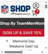 Minnesota Vikings coupon verification screenshot
