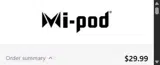 Mi-Pod coupon verification screenshot