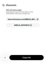 Mirenesse coupon verification screenshot