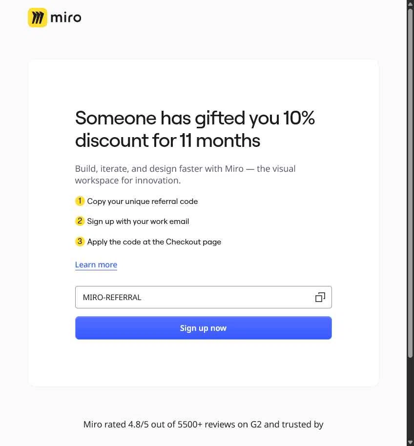 Miro Promo Codes - 10% Off (1 Verified) Dec 2025