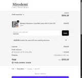 Mirodemi coupon verification screenshot