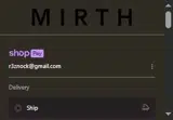 WELCOME15 coupon verification screenshot