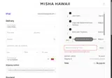MishaHawaii coupon verification screenshot