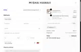 MishaHawaii coupon verification screenshot