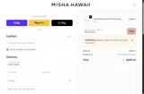 MishaHawaii coupon verification screenshot