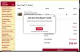 WELCOME coupon verification screenshot