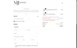 MJ Home Decor coupon verification screenshot