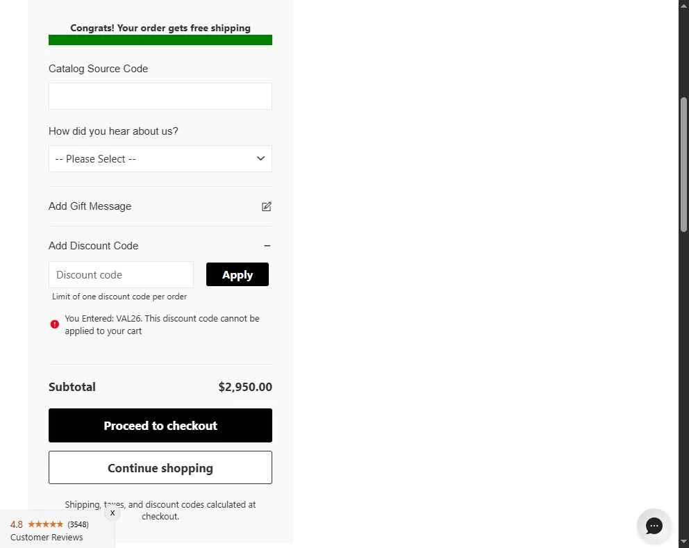 M.LaHart checkout page showing M.LaHart promo code box | Screenshot taken by SimplyCodes community member on Feb 17, 2026