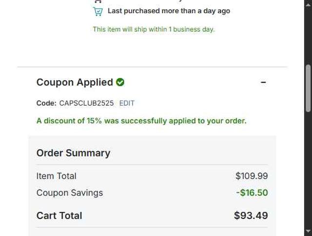 MLSStore.com checkout page showing MLSStore.com promo code box | Screenshot taken by SimplyCodes community member on Sep 14, 2025