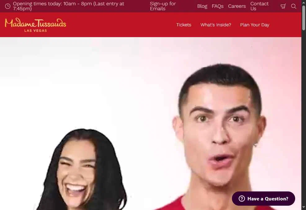 Madame Tussauds Las Vegas checkout page showing Madame Tussauds Las Vegas promo code box | Screenshot taken by SimplyCodes community member on Dec 7, 2025