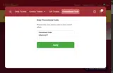 MMWAPP coupon verification screenshot