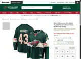 Minnesota Wild Shop coupon verification screenshot