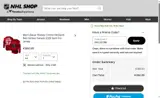 Minnesota Wild Shop coupon verification screenshot