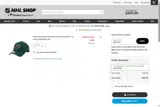 Minnesota Wild Shop coupon verification screenshot